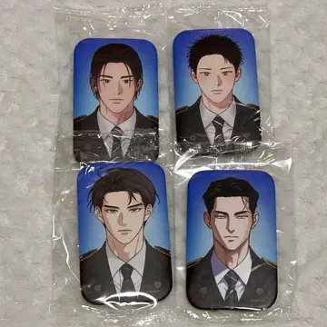 LEZHIN 레진 캔뱃지 4개 세트