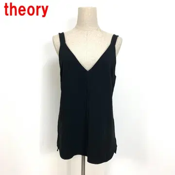 A6519 택 포함 새상품 띠어리 슬리브리스 탑 블랙 검정 S
