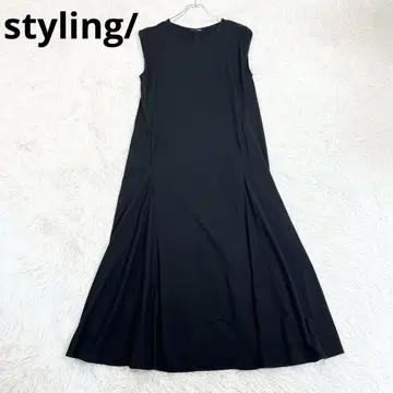 styling/롱 원피스 A라인 프렌치 슬리브 티셔츠 크루넥