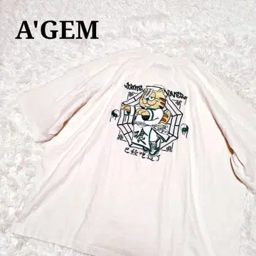 A'GEM 에젬 고양이 CAT 반팔 티셔츠 켄시 ver. 자수