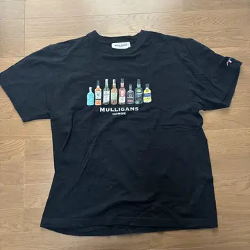 MULLIGANS 보틀 디자인 티셔츠 XL 블랙