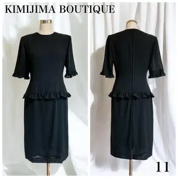 황실 지정 KIMIJIMA BOUTIQUE 포멀 원피스 블랙 11