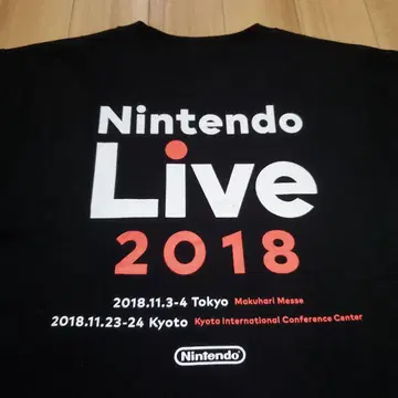 새상품급 닌텐도 Live 2018 티셔츠
