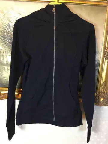 Lululemon 블랙 풀 지퍼 자켓