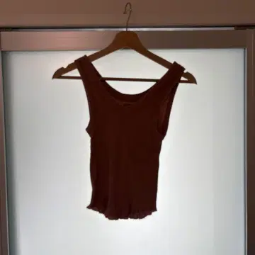 ALEXIA STAM 핑크 브라운 탱크탑