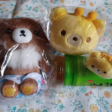 차이로이코구마와 쿠만바치 3개 세트(차 포함되지 않음)