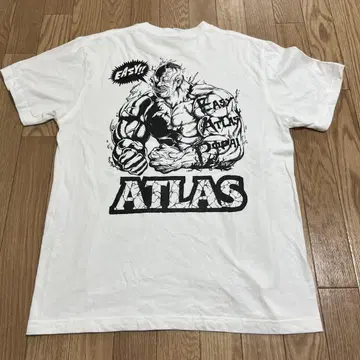 뽀빠이 세키네 ATLAS 한정판 티셔츠 화이트 L 근력 운동 트레이닝