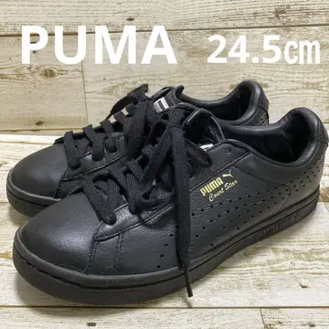 푸마 코트스타 올 블랙 가죽 코트스타 24.5cm