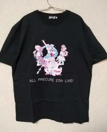 신상품 미사용 프리큐어 20주년 티셔츠 L 반다이 Live 한정판