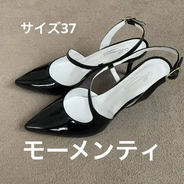 모멘티 펌프스 천연 가죽 브랜드 신발 블랙 여성용
