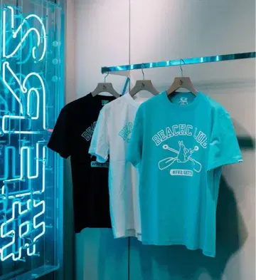 FR 2월 복숭아 BEACHC LUB 티셔츠 미사용 새상품