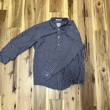 L.L.Bean 네이비 계열 체크 긴팔 셔츠