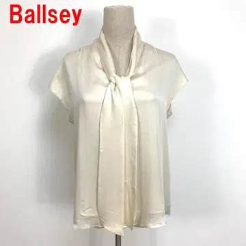 A6530 보르지 프렌치 슬리브 블라우스 실크 아이보리 38
