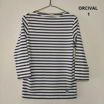 ORCIVAL 보더 티셔츠 상의 1