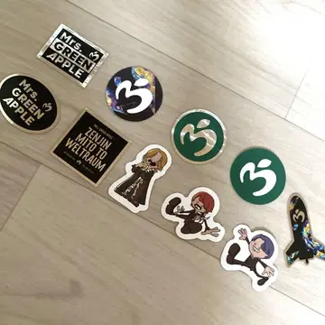 미세스 그린 애플 젠진 미도토와 베르트라움 스티커 10종 세트
