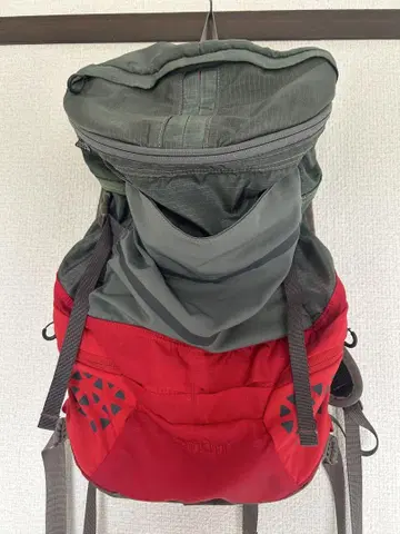 Larkin 통기성 메쉬 백팩 레드 그레이 18L