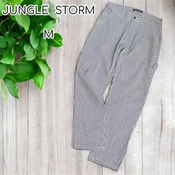 JUNGLE STORM 데님 팬츠 청바지 스트라이프 M