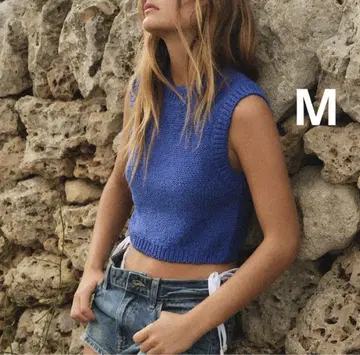 ZARA 자라 크롭 기장 니트 탑 완판템