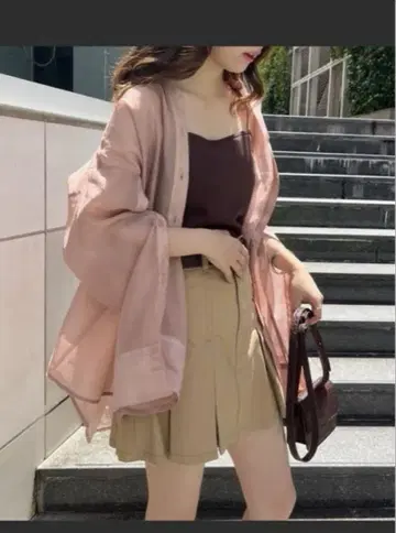 새상품 시스루 셔츠 쉬폰 오간자 겉옷