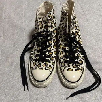 ALL STAR 레오파드 무늬 하이컷 스니커즈