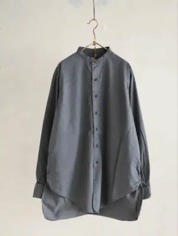 OUTIL 우티 chemisier sapois 밴드 카라 셔츠