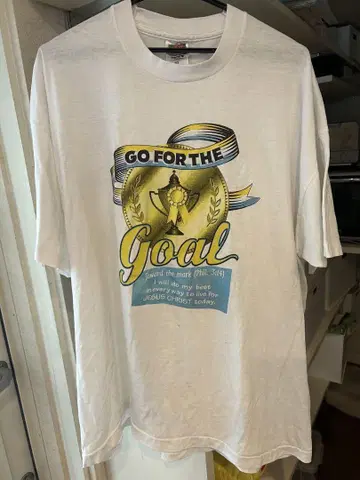 빈티지 미국제 GO FOR THE Goal 프룻 오브 더 룸