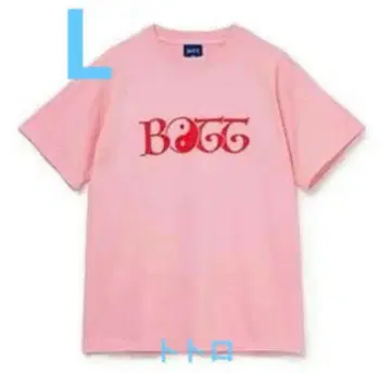 BoTT 보트 2Y Tee 로고 티셔츠 핑크 L 사이즈