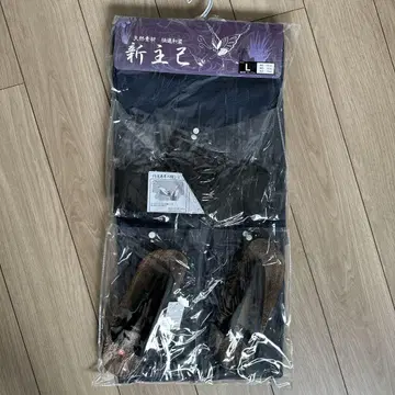 남성용 유카타 시지라 진베이 오비 일본 나막신 세트 L 새상품