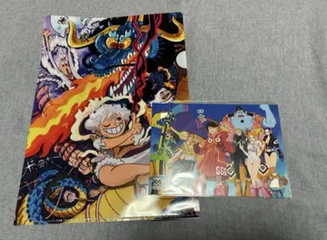 원피스 쿠라스시 콜라보 클리어 파일 & 엽서 세트 ONE PIECE