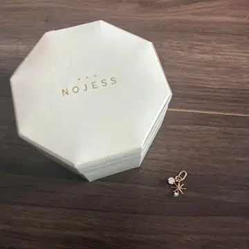 NOJESS 스노우 플레이크 참 스노우 크리스탈 모티브 목걸이