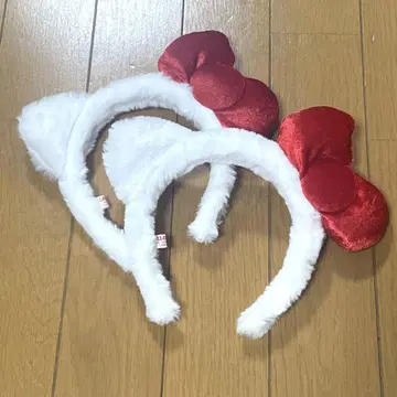 산리오 헬로키티 머리띠 페어