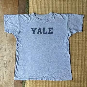 80s Yale 염색 프린트 티셔츠