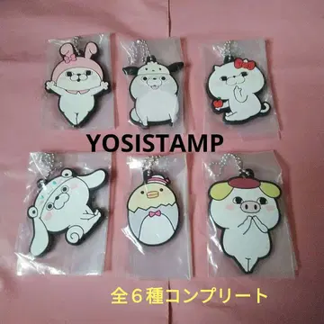 YOSISTAMP 산리오 캐릭터즈 러버 마스코트 전 6종 새상품