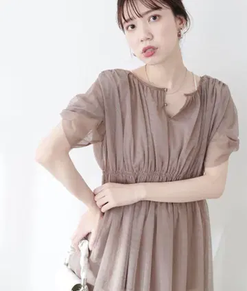 내추럴 꾸뛰르 osono 튤 레이스 튜닉