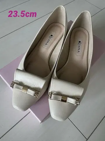 다이애나 DIANA 로우 힐 펌프스 화이트 23.5cm