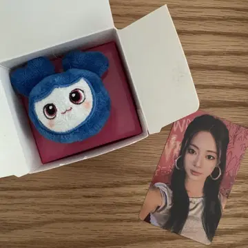 TWICE 츄이 봉제 인형 반지 트레이딩 카드