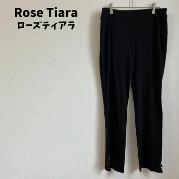 Rose Tiara 로즈 티아라 밑단 리본 레깅스 팬츠 테이퍼드 44