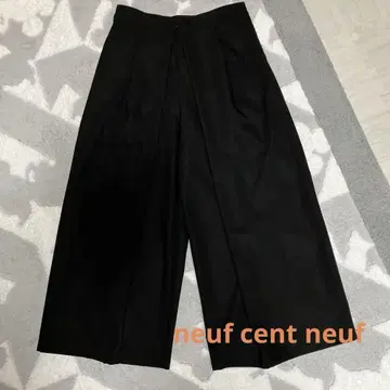 블랙 가우초 팬츠 허리밴딩