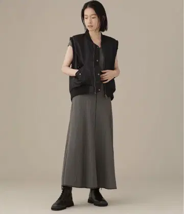 와플 핏 & 플레어 원피스