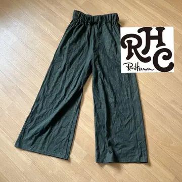 RHC 론 헤르만 울 혼방 와이드 팬츠 카키 허리밴딩