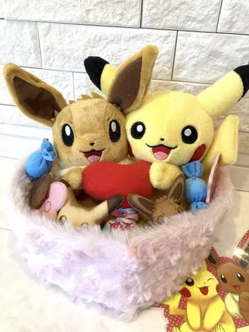2018 피카츄&이브이 봉제 인형 포켓몬 센터