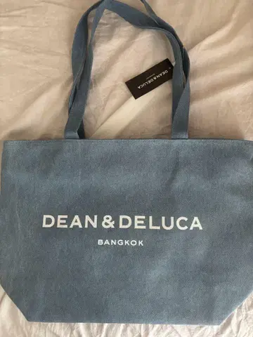 DEAN & DELUCA 방콕 에코백 블루 데님 원단