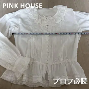 PINK HOUSE 긴팔 블라우스 화이트