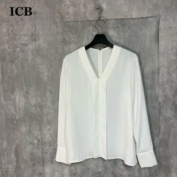 ICB 소프트 조젯 V 넥 블라우스 4