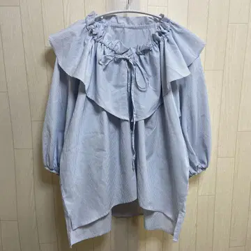 RiLi store 소매 타포 볼륨 프릴 블라우스