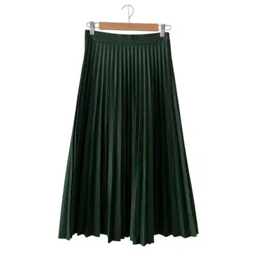 ZARA WOMAN 자라 우먼(S) 롱 플리츠 스커트/모스그린