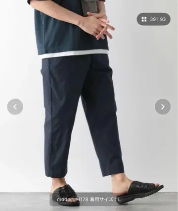 에어 가벼운 이지 팬츠/163291 네이비 테이퍼드 슬랙스 이사 처분