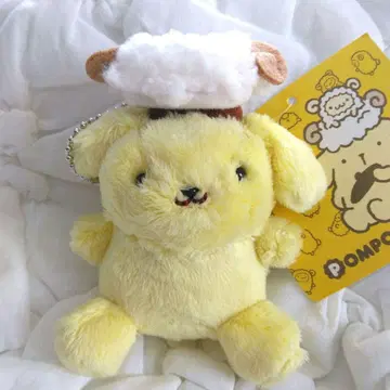 레트로 복슬복슬 폼폼푸딩 마스코트 홀더 봉제 인형 양 산리오