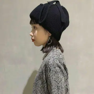 이어 커버 니트 캡 후미에 타나카 fumie tanaka