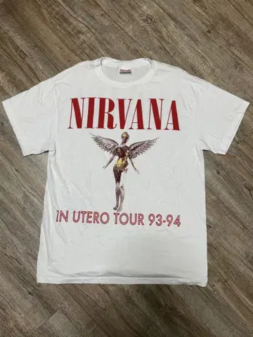 NIRVANA IN UTERO TOUR 93-94 커트 코베인 티셔츠
